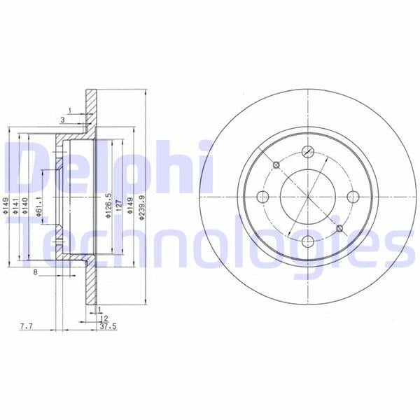 FREN DİSKİ ÇİFTLİ PAKET . DELİKSİZ ÖN NISSAN SUNNY 07/1986 > 1991
