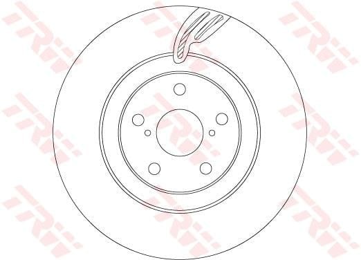 FREN DİSKİ ÖN AKS SAĞ LEXUS GS L1 -GS S19 -IS II E2 -IS III E3 -RC C1 TOYOTA MARK X II GRX13 -
