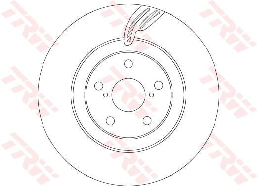 FREN DİSKİ ÖN AKS SAĞ LEXUS GS L1 -GS S19 -IS II E2 -IS III E3 -RC C1 TOYOTA MARK X II GRX13 -