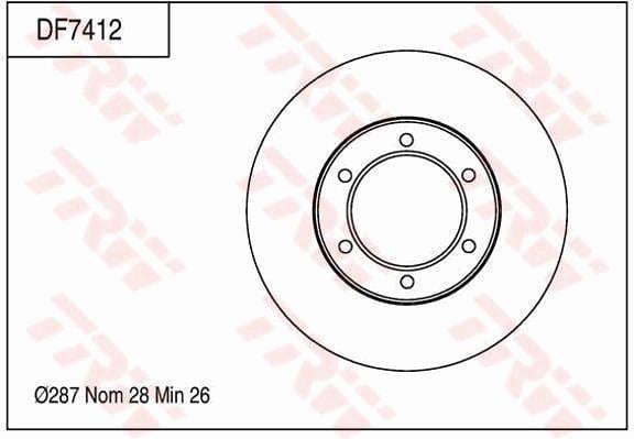 FREN DİSKİ ÖN AKS TOYOTA DYNA PLATFORM/CHASSİS KD- LY- Y2- U3- U4- U6- U8 2003->