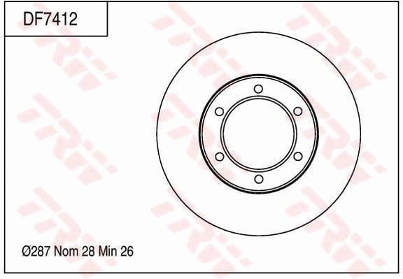 FREN DİSKİ ÖN AKS TOYOTA DYNA PLATFORM/CHASSİS KD- LY- Y2- U3- U4- U6- U8 2003->