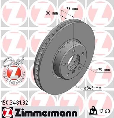 FREN DİSKİ ÖN BMW-5 E60 -5 TOURİNG E61 -6 E63 -6 CONVERTİBLE E64 986479774-986479E20-DF6003S