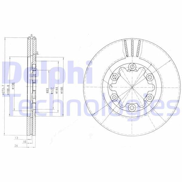 FREN DİSKİ ÖN FORD RANGER 98> 4x4 ÇAP: 274mm