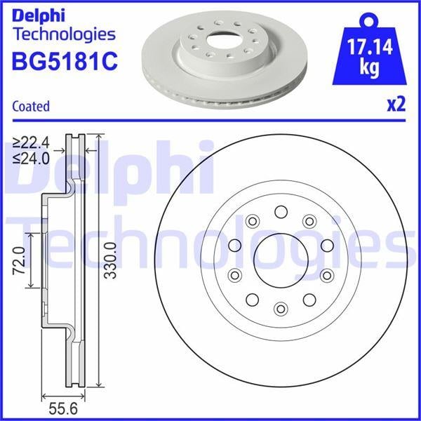 FREN DİSKİ ÖN JEEP WRANGLER IV 17>
