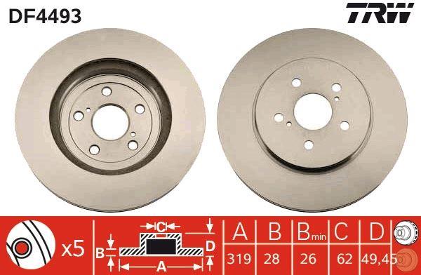 FREN DİSKİ ÖN LEXUS RX 2003-2008