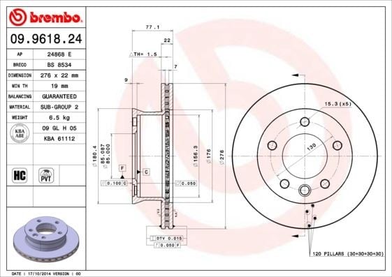 FREN DISKI ON MERCEDES SPRINTER B901>B904 . VW LT 28-35-46