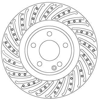 FREN DISKI ON MERCEDES W176 W246 C117 X117 X156