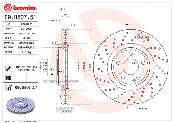 FREN DISKI ON MERCEDES W176 W246 C117 X117 X156