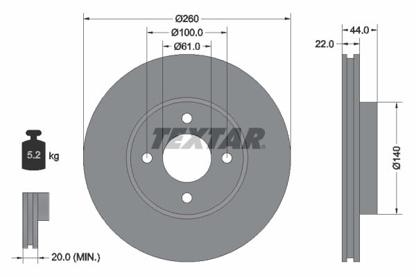 FREN DİSKİ ÖN MICRA K13 -NOTE E12 14-