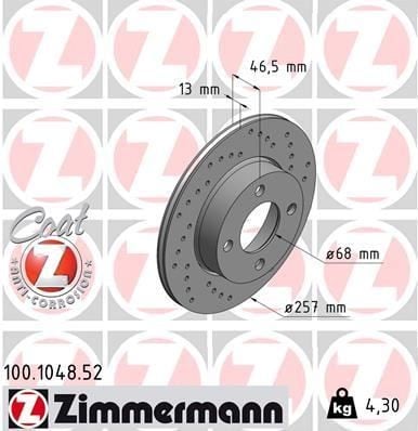 FREN DİSKİ ÖN SAĞ-SOL AUDI 80 B3 80>91 AUDI 90 B3 87>92 AUDI 100 C2 77>