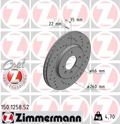 FREN DİSKİ ÖN Z1 1988-1991-3 1982-1994 DELİKLİ 986478036-DF2550