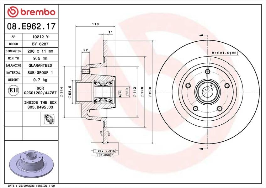 FREN DİSKİ RENAULT MEGANE IV HATCHBACK B9A-M-N 11-15->