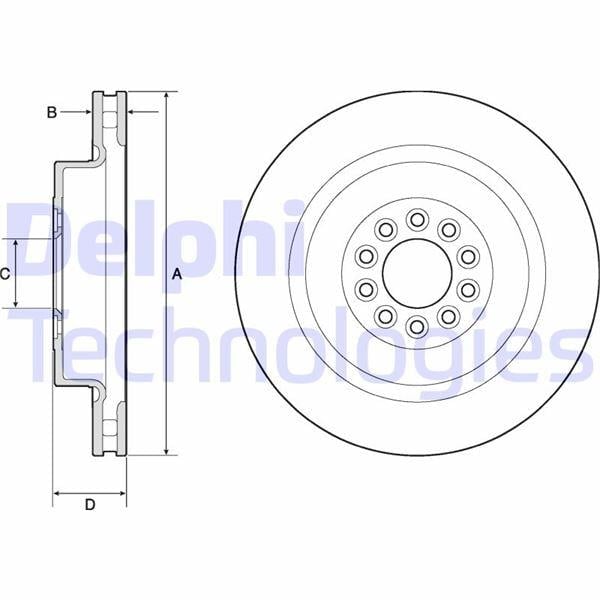 FREN DİSKİ TEKLİ PAKET - BOYALI. DELİKLİ ÖN JAGUAR S TYPE. XJ 01/2002 > 01/2006