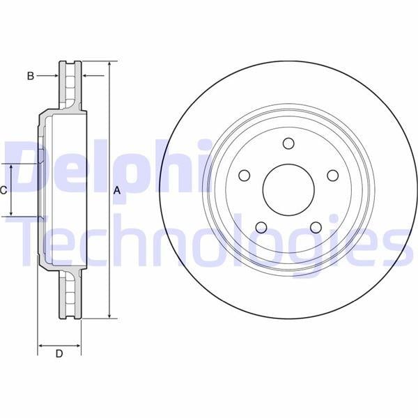 FREN DİSKİ TEKLİ PAKET - BOYALI. DELİKLİ ARKA JEEP GRAND CHEROKEE 11/2010 >
