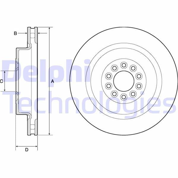 FREN DİSKİ TEKLİ PAKET - BOYALI. DELİKLİ ÖN JAGUAR S TYPE. XJ 01/2002 > 01/2006