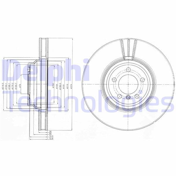 FREN DİSKİ TEKLİ PAKET . DELİKLİ ÖN BMW 760 01/2003 > 12/2009