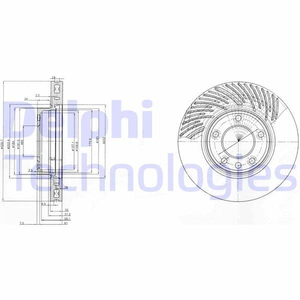 FREN DİSKİ TEKLİ PAKET . DELİKLİ ÖN SOL PORSCHE // VW; CAYENNE // TOUAREG 10/2002 >