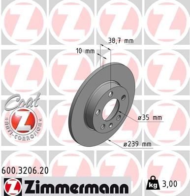 FREN DİSKİ. ARKA. 239 /10-8 MM 986478894-DF4137