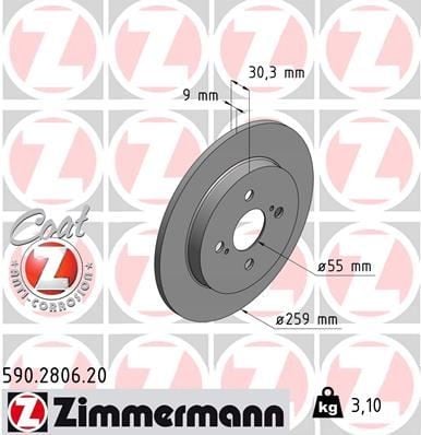 FREN DİSKİ. ARKA. 259 /9-7.5 MM 986479420-DF4832