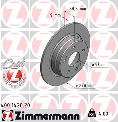 FREN DİSKİ. ARKA. 278 / 9-7.3 MM 986478565-DF1595