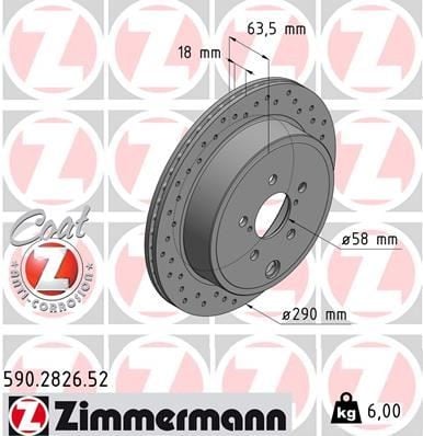 FREN DİSKİ. ARKA. 289.6 MM / 18-17 MM HAVA KANALLI DELİKLİ 0986479A83