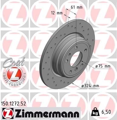 FREN DİSKİ. ARKA. 324 / 12-10.4 MM . YÜKSEK KARBON ALAŞIMLI DELİKLİ 986478095-DF1597