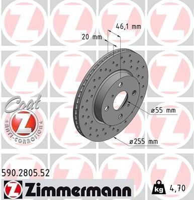 FREN DİSKİ. ÖN. 255.0 /20.0-18.0 MM DELİKLİ 986479616-DF6225