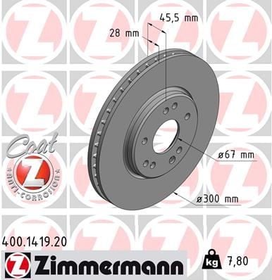 FREN DİSKİ. ÖN. 300 /28-25.4 MM . HAVA KANALLI. KAPLAMALI. YÜKSEK KARBON ALAŞIMLI 986478526-DF1594