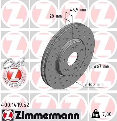 FREN DİSKİ. ÖN. 300 /28-25.4 MM . HAVA KANALLI. KAPLAMALI. YÜKSEK KARBON ALAŞIMLI DELİKLİ 986478526-DF1594