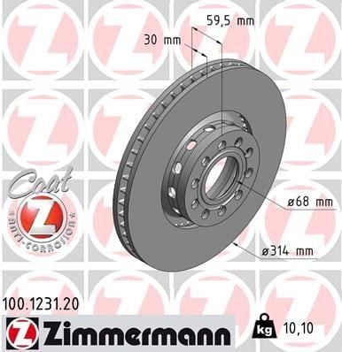 FREN DİSKİ. ÖN. 314 /30-28 MM . HAVA KANALLI. YÜKSEK KARBON ALAŞIMLI 986478617-DF4125S