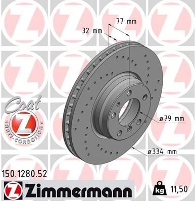 FREN DİSKİ. ÖN. 334.0 /32.0-30.4 MM DELİKLİ 986478623-DF2770