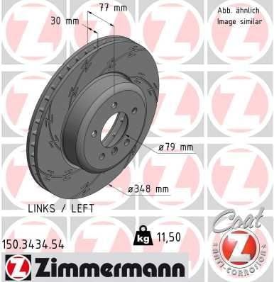 FREN DİSKİ. ÖN. 348 /30-28.4 MM . HAVA KANALLI. KAPLAMALI. YÜKSEK KARBON ALAŞIMLI 986479584-98647900000000000000-DF6625S