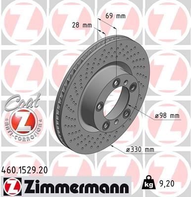 FREN DİSKİ. ÖN.SOL. 330 /28-26 MM . KAPLAMALI. YÜKSEK KARBON ALAŞIMLI 0986479D24-DF6542S