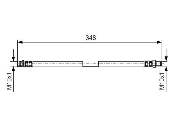 FREN HORTUMU ARKA MERCEDES ML-CLASS W163 98>05