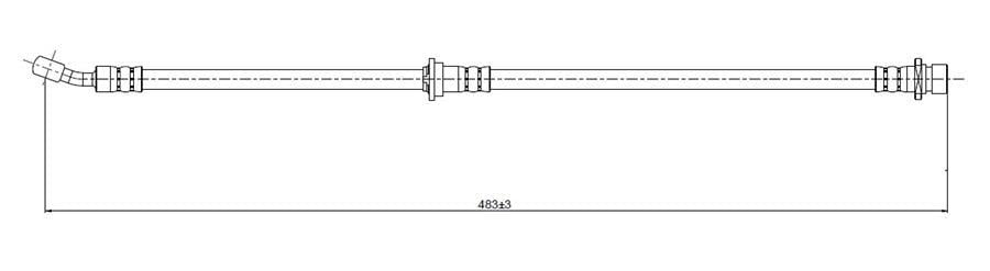 FREN HORTUMU arka Prelude 2.2 i 1.6 92-.