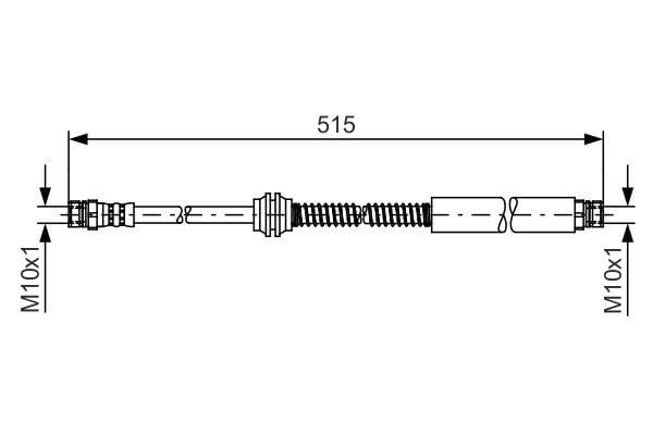FREN HORTUMU; ARKA. 515.00 MM 1987481448