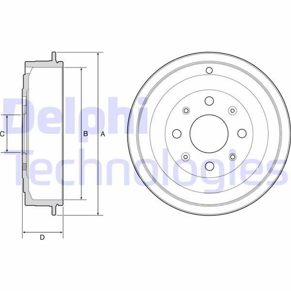 FREN KAMPANASI ARKA FIAT GRANDE PUNTO 05> PUNTO 12> PUNTO EVO 09>12 OPEL CORSA D 06>14 ADAM 12>19 203.2 / 47 MM