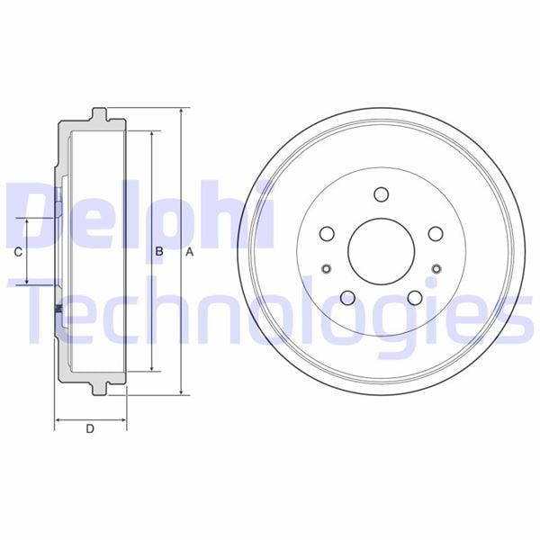 FREN KAMPANASI ARKA FORD B-MAX 12> TOURNEO-TRANSİT COURİER 14>24 Dış: 271mm/ iç: 228mm