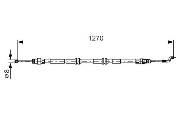 FREN TELİ. 1270 MM