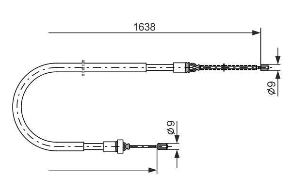FREN TELİ. 1638 MM