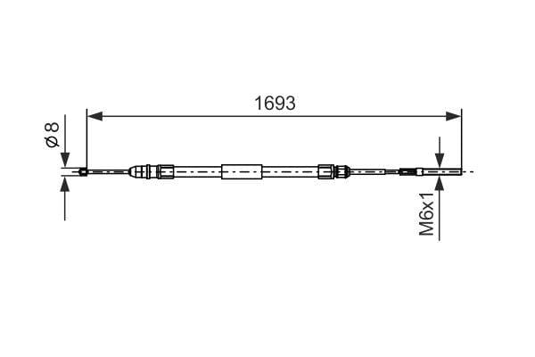 FREN TELİ. 1693 MM