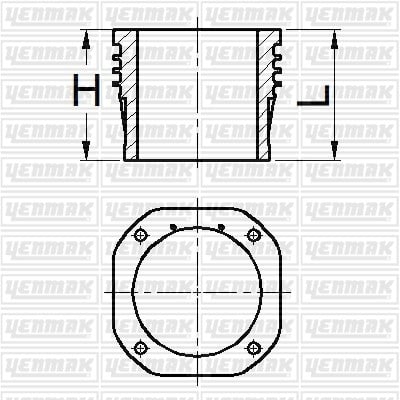 GOMLEK Q100.0MM STD -COMPRESOR-DAIMLER BENZ OM 402.971-OM 501-502-541-542 LA EURO 1 BUS-0345-0345K