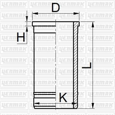 GOMLEK Q100.0MM STD -FORDSON-TRADER-FORDSON EBRO