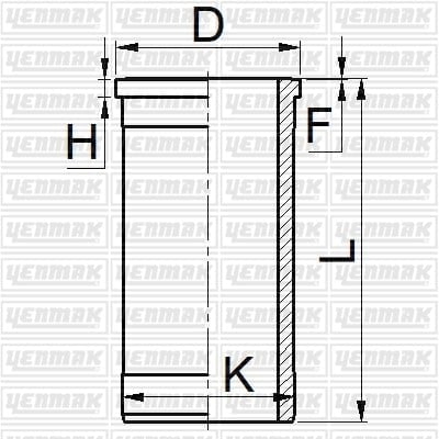 GOMLEK Q100.0MM STD -FORDSON-TRADER-FORDSON