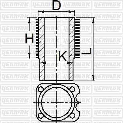 GOMLEK Q100.0MM STD -KHD-FL 912 D
