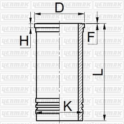 GOMLEK Q108.0MM STD -UTB-UNIVERSAL-UTB 650