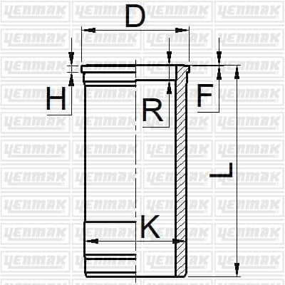 GOMLEK Q115.0MM STD -SCANIA-D5-D7-DS8-DSJ 8 01-DS 8 01/05/06