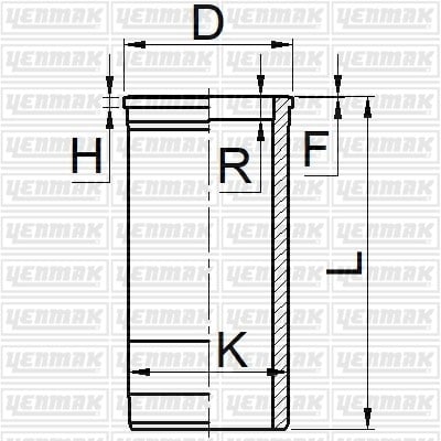 GOMLEK Q115.0MM STD -SCANIA-DS 8- DSJ 8.01-DN 9.01