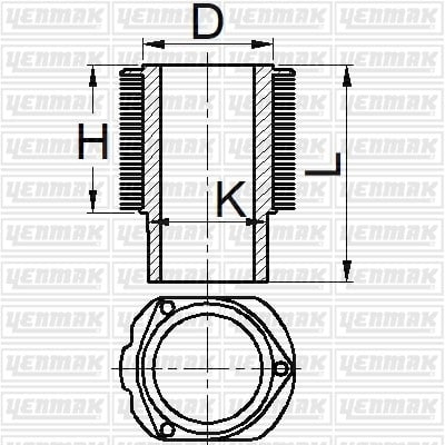 GOMLEK Q120.0MM STD -KHD-FL 413