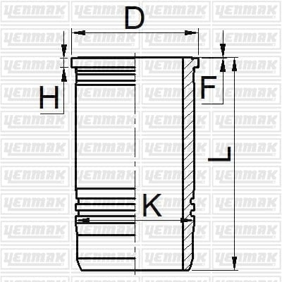 GOMLEK Q120.0MM STD -VOLVO-D9A-EURO 3
